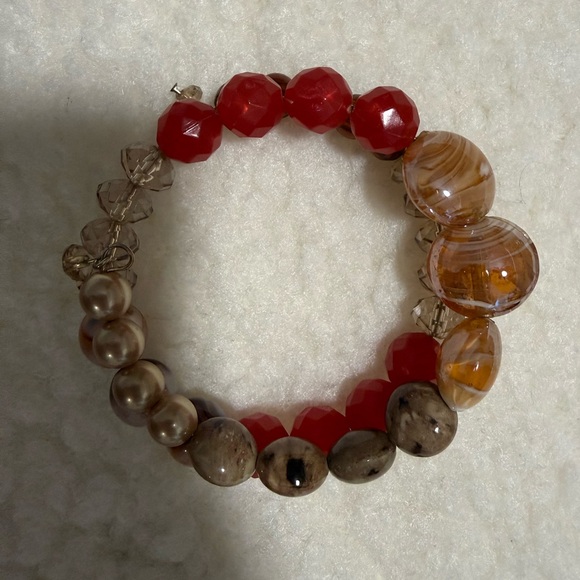 Multicolor Beaded Wrap Bracelet - Picture 2 of 2